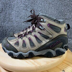 Oboz Sawtooth II Mid Hiking Shoe Womens Size 10 Waterproof Leather Outdoor Trail